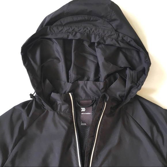 NWT All In Motion Black Track Hooded Jacket - Picture 6 of 10